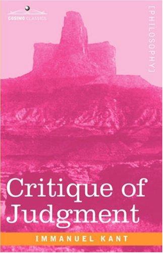 Immanuel Kant: Critique of Judgment (Paperback, 2007, Cosimo Classics)