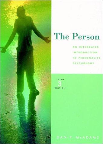 Dan P. McAdams: The person (2000, Harcourt College Publishers)