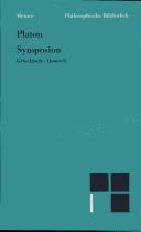 Plato: Symposion (German language, 2000, F. Meiner Verlag)