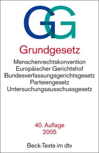 Germany: Grundgesetz (German language, 1993, Deutscher Taschenbuch Verlag)