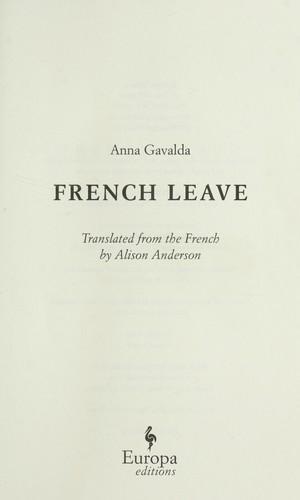 Anna Gavalda: French leave (2011)