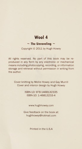 Hugh Howey (duplicate): Wool 4 (2012, [H. Howey])