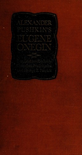 Aleksandr Sergeyevich Pushkin: Eugene Onegin (1937, University of California press)