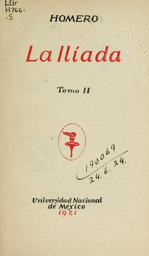 None None: La Iliada (Spanish language, 1921, Universidad Nacional)