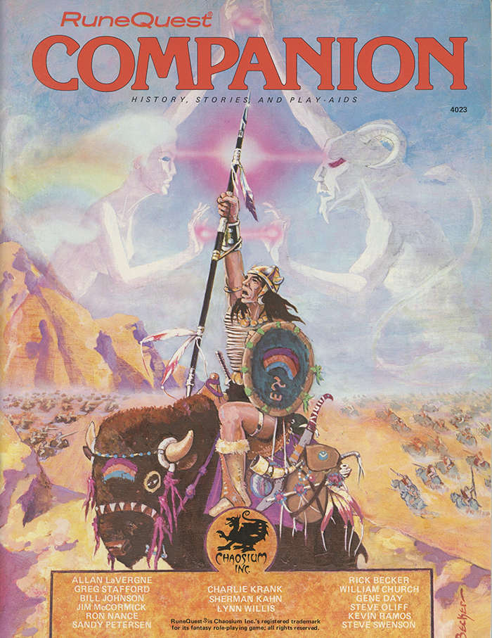 Greg Stafford, Sandy Petersen, Bill Johnson, Sherman Kahn, Alan LaVergne, Jim McCormick, Ron Nance: RuneQuest Companion (Paperback, 1983, Chaosium)