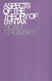 Noam Chomsky: Aspects of the Theory of Syntax (Paperback, 1969, The MIT Press)
