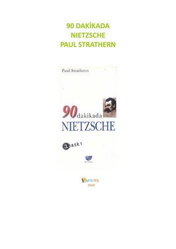 Paul Strathern: 90 dakikada Nietzsche (Turkish language, 2003, Gendas ʹ A.S ʹ.)