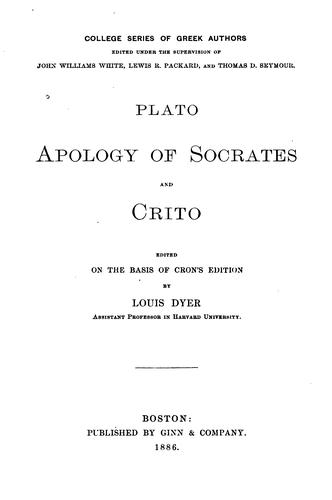 Plato: Apology of Socrates and Crito (1890, Ginn & company)