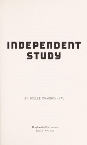 Joelle Charbonneau: Independent study (2014)