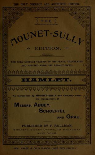 William Shakespeare: Hamlet (Paperback, 1894, F. Rullman)