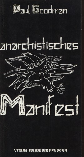 Paul Goodman: Anarchistisches Manifest (Paperback, German language, 1978, Verlag Büchse der Pandora)