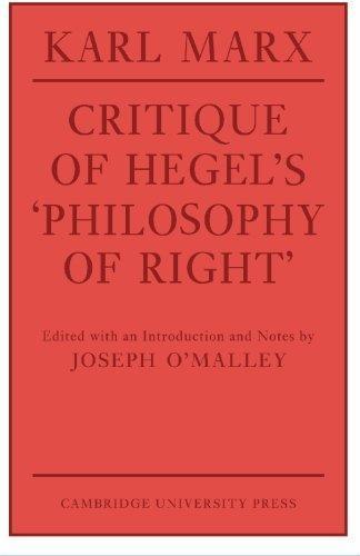 Karl Marx: Critique of Hegel's Philosophy of Right