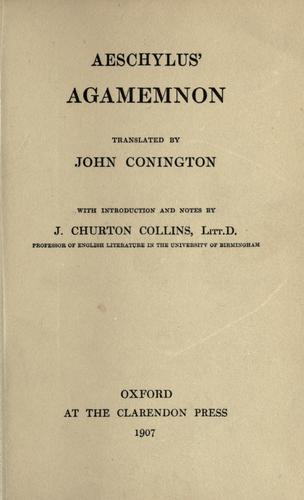 Aeschylus: Agamemnon (1907, Clarendon Press)