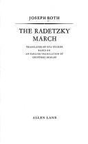 Joseph Roth: The Radetzky march (1974, Allen Lane)