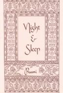 Rumi (Jalāl ad-Dīn Muḥammad Balkhī): Night & sleep (1981, Yellow Moon Press)