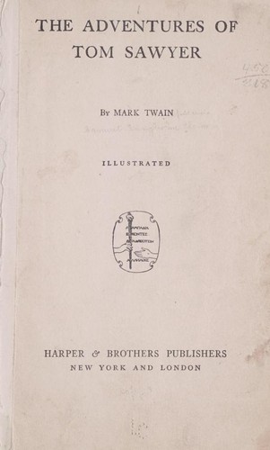 Mark Twain: The Adventures of Tom Sawyer (1920, Harper & Brothers Publishers)