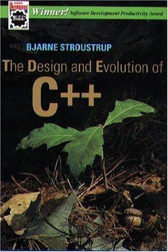 Bjarne Stroustrup: The design and evolution of C++ (1994, Addison-Wesley)