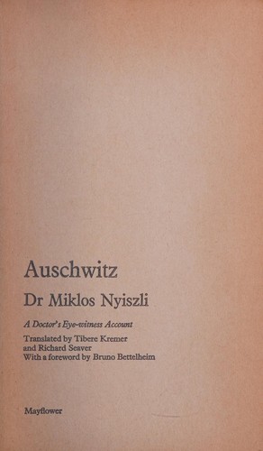 Miklós Nyiszli: Auschwitz (1973, Mayflower)