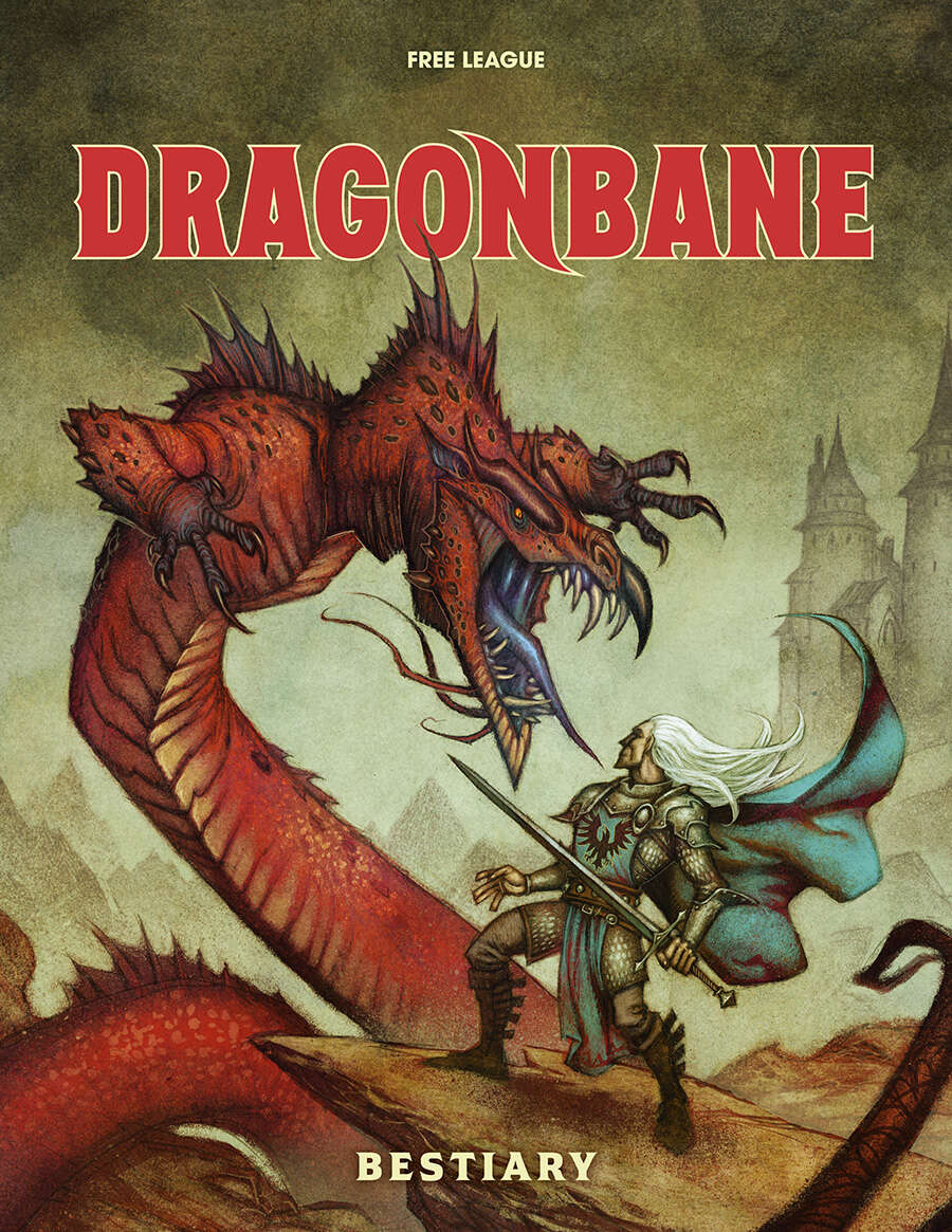 Tomas Härenstam, Magnus Seter, Andreas Marklund, Mattias Johnsson Haake: Dragonbane Bestiary (Hardcover, english language, 2024, Free League Publishing)