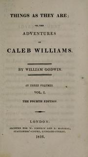 William Godwin: Things as they are (1816, Printed for W. Simpkin and R. Marshal)