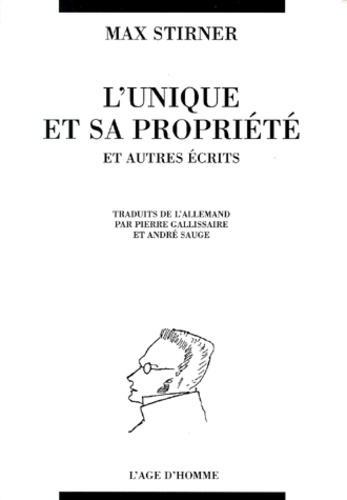 Max Stirner: Œuvres complètes (French language, 1999, Éditions L'Âge d'Homme)