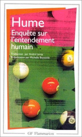 David Hume: Enquête sur l'entendement humain (French language)