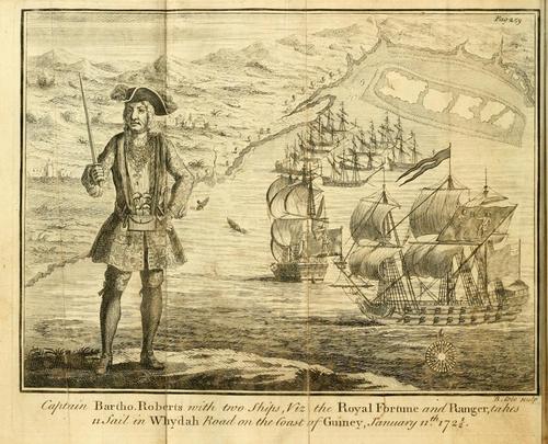 Daniel Defoe: A General History of the Pyrates, from Their first Rise and Settlement in the Island of Providence, to the present Time. (Hardcover, 1724, Andesite Press)