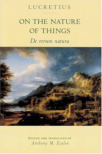 Titus Lucretius Carus: On the Nature of Things (Paperback, 1995, The Johns Hopkins University Press)