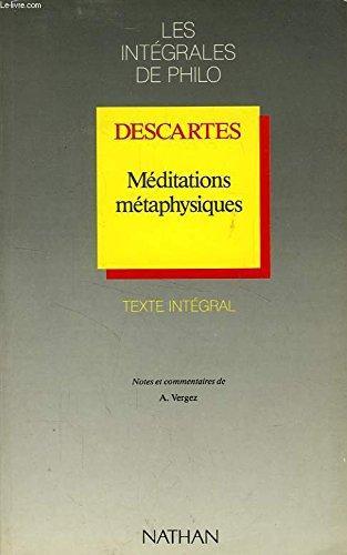 René Descartes: Meditations Metaphysiques (French language, 1990, Éditions Larousse)