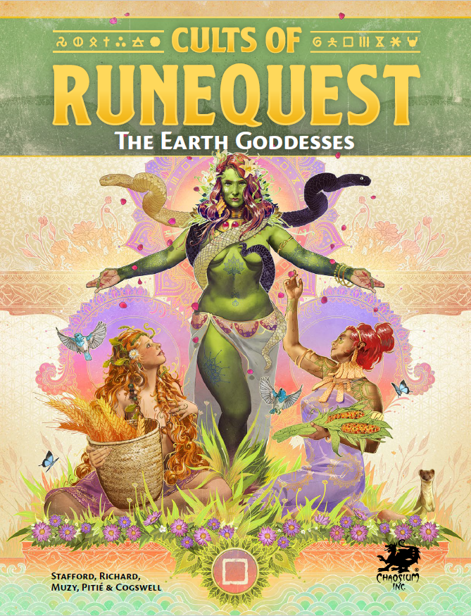 Greg Stafford, Jeff Richard: Cults of RuneQuest: The Earth Goddesses (Hardcover, Chaosium)