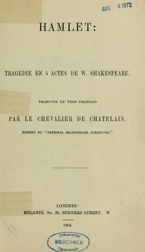 William Shakespeare: Hamlet (French language, 1864, Rolandi)