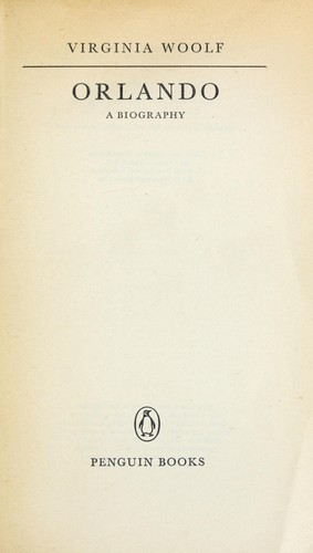 Virginia Woolf: Orlando (1942, Penguin Books)