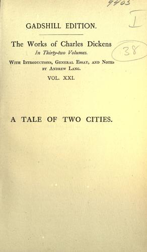 Charles Dickens: A Tale of Two Cities (1898, Chapman & Hall)