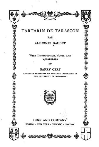 Alphonse Daudet: Tartarin de Tarascon (French language, 1918, Ginn and company)