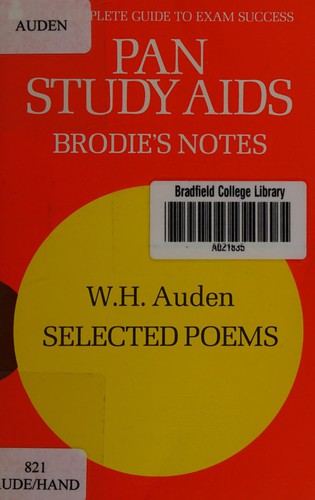 Graham Handley: Auden W H (Paperback, 1978, Pan Books)