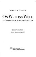 William Zinsser: On Writing Well (1991, HarperCollins)