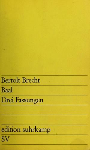 Bertolt Brecht: Baal. (German language, 1966, Suhrkamp)