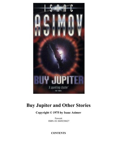 Isaac Asimov: Buy Jupiter and Other Stories (1980, Fawcett)