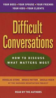 Roger Drummer Fisher, Douglas Stone: Difficult Conversations (1999, Random House Audio)