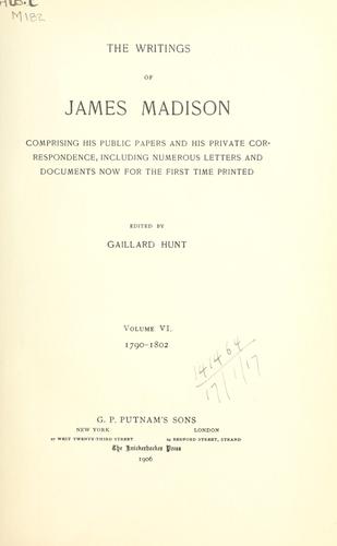 James Madison: Writings (1900, Putnam)