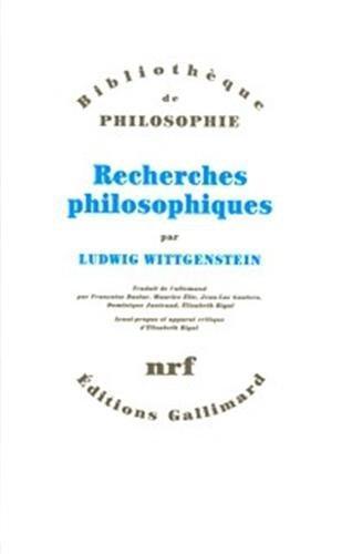 Ludwig Wittgenstein: Recherches philosophiques (French language, 2004)