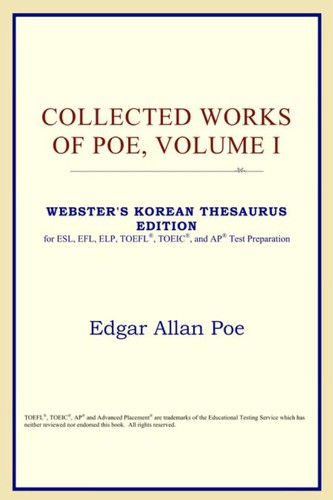 Edgar Allan Poe: Collected Works of Poe, Volume I (2005, ICON Classics)