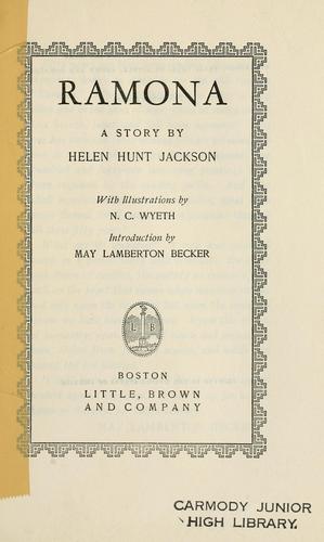 Helen Hunt Jackson: Ramona (1939, Little, Brown)