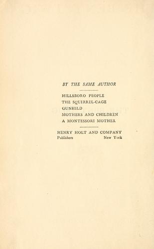 Dorothy Canfield Fisher: The bent twig (1915, H. Holt)