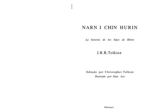 J.R.R. Tolkien: Narn i chîn Húrin (Spanish language, 2007, Minotauro)