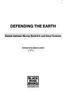 Murray Bookchin: Defending the earth (1991, Black Rose Books)