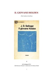 J. D. Salinger: Il Giovane Holden (Paperback, Italian language, 2003, Einaudi)