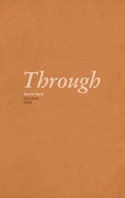 David Herd: Through (2016, Carcanet Press, Limited)