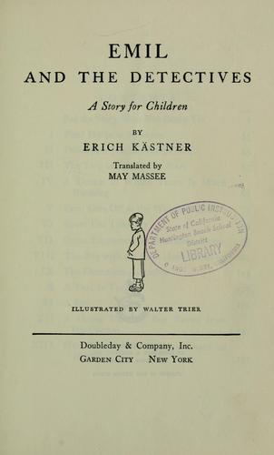 Erich Kästner: Emil and eli (1930, Doubleday, Doran & Company, inc.)