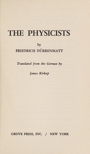 Friedric Durrenmatt: Physicists (Random House~trade)